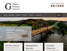 Tablet Screenshot of guerinpropertyservices.com